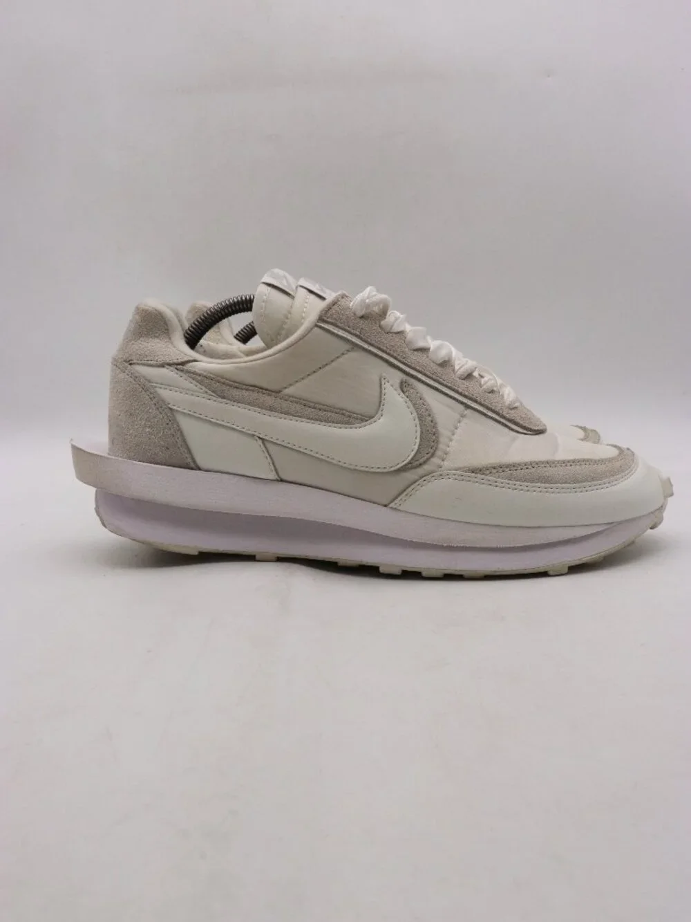 Nike LD Waffle Sacai White Nylon Sneakers Men's Size 10 Athletic Low BV0073-101